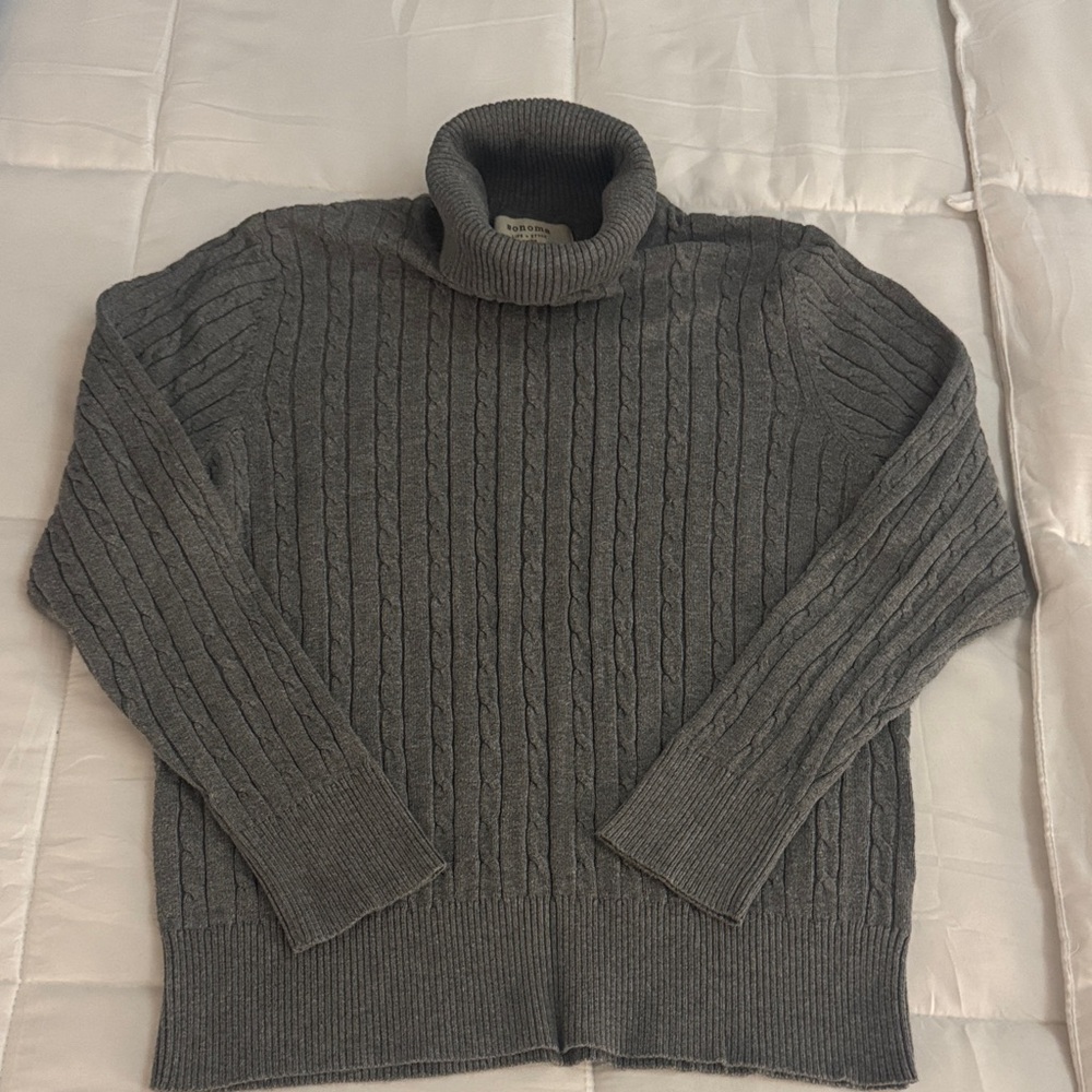 Sonoma Charcoal Turtleneck Sweater